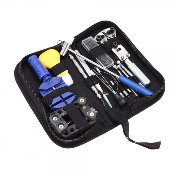 14PCS Watch Repair Tool Kit Case Opener Link Remover Spring Bar Tool