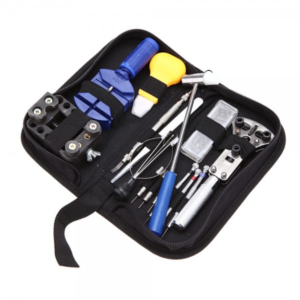 14PCS Watch Repair Tool Kit Case Opener Link Remover Spring Bar Tool