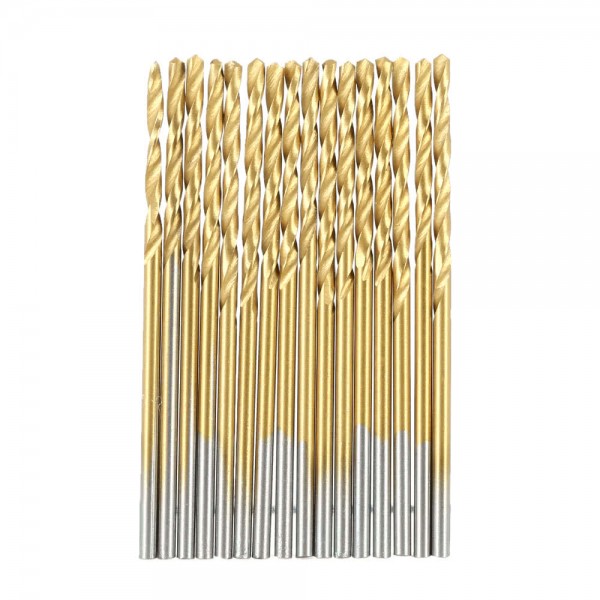 99pcs/set Titanium Coated HSS Twist Drill High Speed Steel Twist Drill Bits Tool Set Metric System 1.5mm-10mm