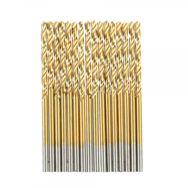 99pcs/set Titanium Coated HSS Twist Drill High Speed Steel Twist Drill Bits Tool Set Metric System 1.5mm-10mm