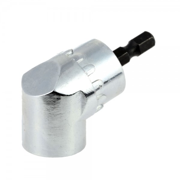 105 Degree Angle Extension Right Angle Quick Change Driver Drilling Extension Shank Screwdriver Magnetic 1/4 Inch Hex Drill Bit Screwdriver Socket Holder Adaptor Sleeve