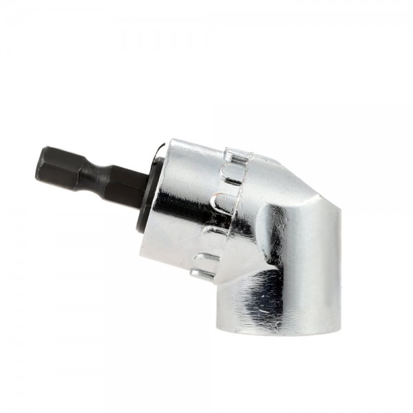 105 Degree Angle Extension Right Angle Quick Change Driver Drilling Extension Shank Screwdriver Magnetic 1/4 Inch Hex Drill Bit Screwdriver Socket Holder Adaptor Sleeve