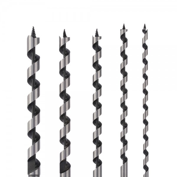 5pcs/set 230mm Super Long Hexagonal Shank Woodworking Auger Bits Good Quality Auger Drill Bit Set