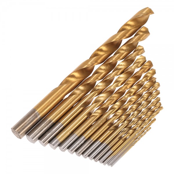 99pcs HSS Titanium Coated Twist Drill Bit Set 1.5-10mm Twist Drills Bits Kit with Case Box