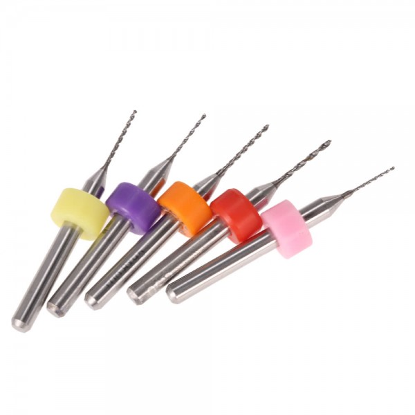 50pcs 0.5+0.6+0.7+0.8+0.9mm Tungsten Carbide Micro Drill Bits Set Engraving Tools for PCB Circuit Board