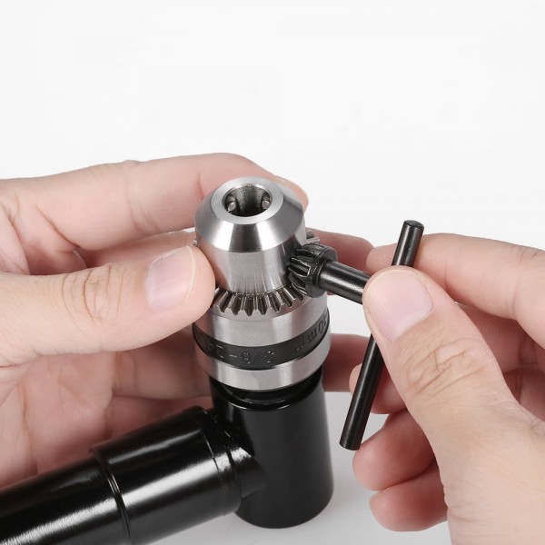 High Quality Cordless Right Angle Drill Attachment Adapter With 3/8" Keyed Chuck 8mm Hex Shank Power Tool Accessory