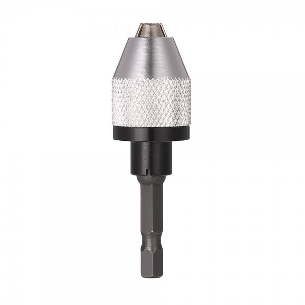 Mini Portable 0.3-6.5mm Electric Grinder Quick Change Drill Chuck with 6.35mm 1/4" Hex Shank Universal Drill Bit Converter Screwdriver Impact Driver Adaptor