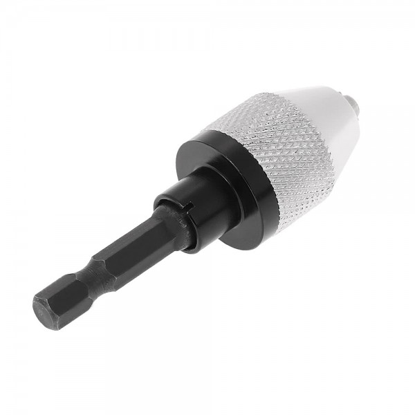 Mini Portable 0.3-6.5mm Electric Grinder Quick Change Drill Chuck with 6.35mm 1/4" Hex Shank Universal Drill Bit Converter Screwdriver Impact Driver Adaptor