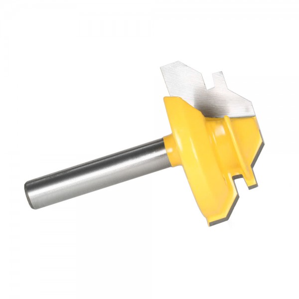 45° 1/2" Stock Max 3/8" Min 1/4" Shank 1-3/8" Tool Bit Small Lock Miter Router Bit Woodworking Tools