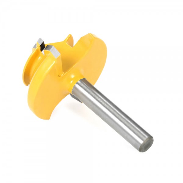 45° 1/2" Stock Max 3/8" Min 1/4" Shank 1-3/8" Tool Bit Small Lock Miter Router Bit Woodworking Tools