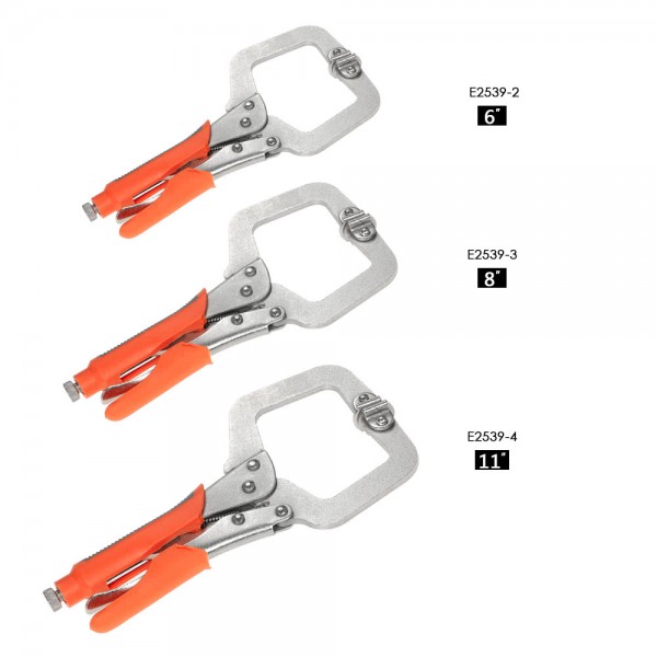 5" Locking C-Clamp Pliers with Rubber Grip Quick Release Clamp Hand Tool