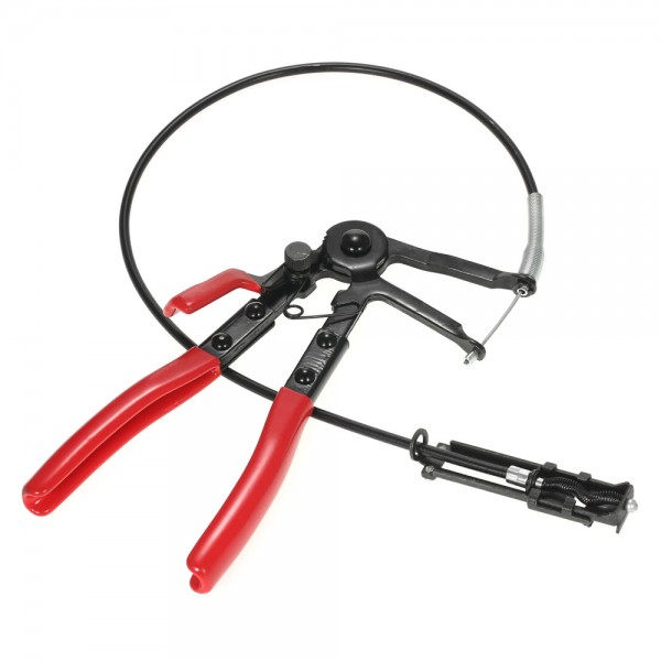 24" Cable-type Flexible Hose Clamp Pliers with Flexible Wire Shaft Fuel Oil Water Hose Tool