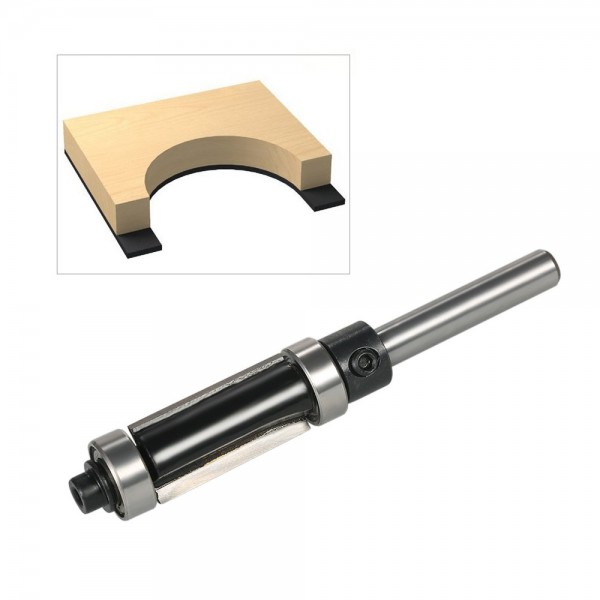 Top & Bottom Flush Trim Router Bit Bearing Tool 1/4" Shank 1" Height Cutter Carpenter Woodworking Tools