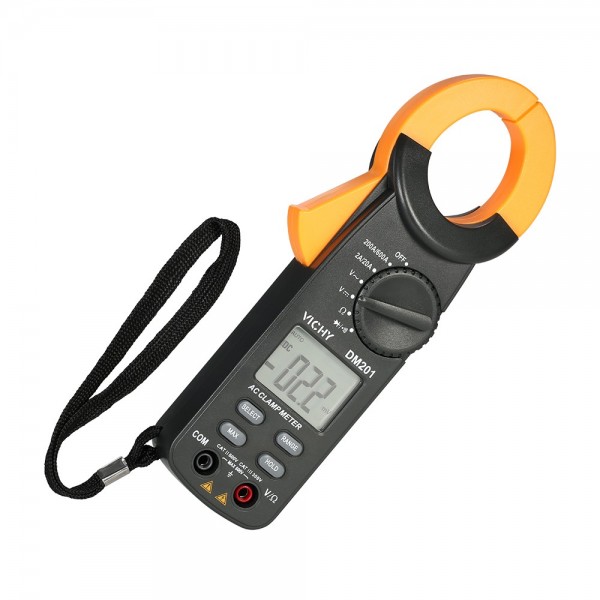  1999 Counts Digital Clamp Meter AC/DC Voltage AC Current Auto Range Portable Handheld LCD Display Auto-ranging Clamp Multimeter Resistance Diode Tester