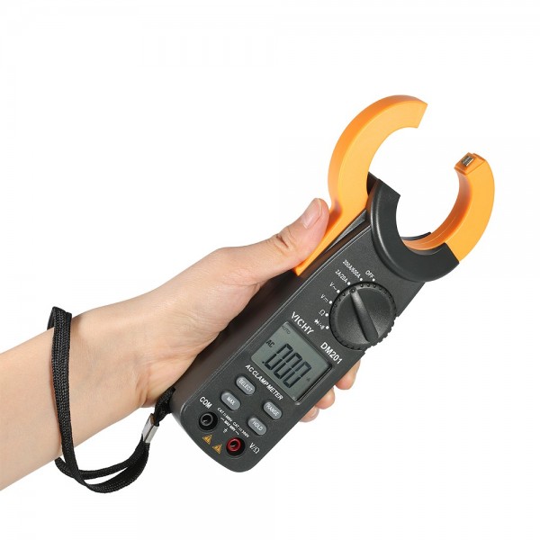  1999 Counts Digital Clamp Meter AC/DC Voltage AC Current Auto Range Portable Handheld LCD Display Auto-ranging Clamp Multimeter Resistance Diode Tester