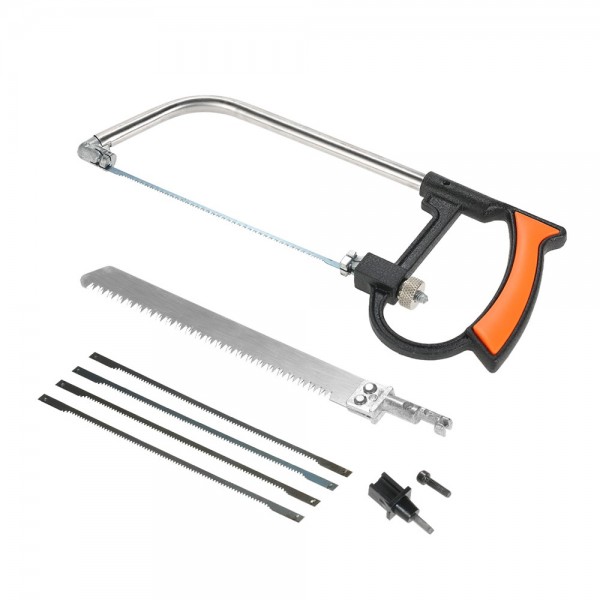 Brand New 8 in 1 Carpenter Saw Wood Saw Magic Saw with Extra 5 Saw Blades Woodworking Tools Hand Saw Hacksaw Multi Purpose Bow Saw DIY Tool for Glass Plastic Tile Wood Aluminium Metal Metalworking