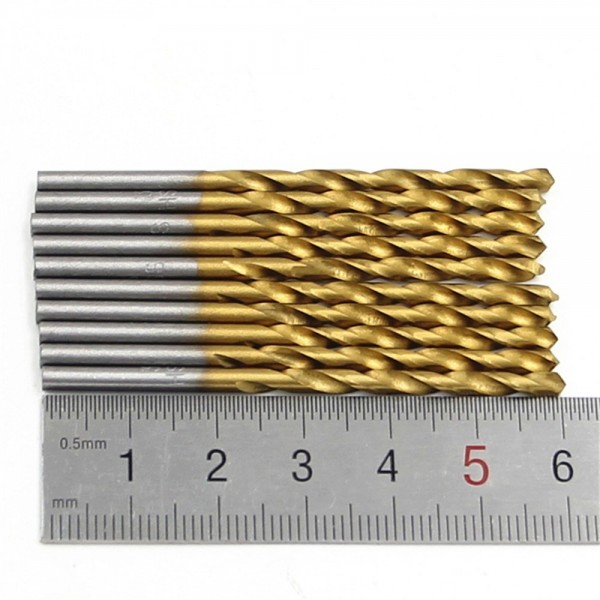 Straight Shank Twist Drill High Speed Steel Drill Bit 50pcs