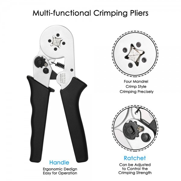 Multi-functional Self-adjustable Wire Crimpers Crimping Pliers