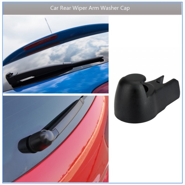 Black Car Rear Wiper Arm Washer Cap Nut Cover for Seat IBIZA LEON ALTEA TOLEDO 5P0955435B