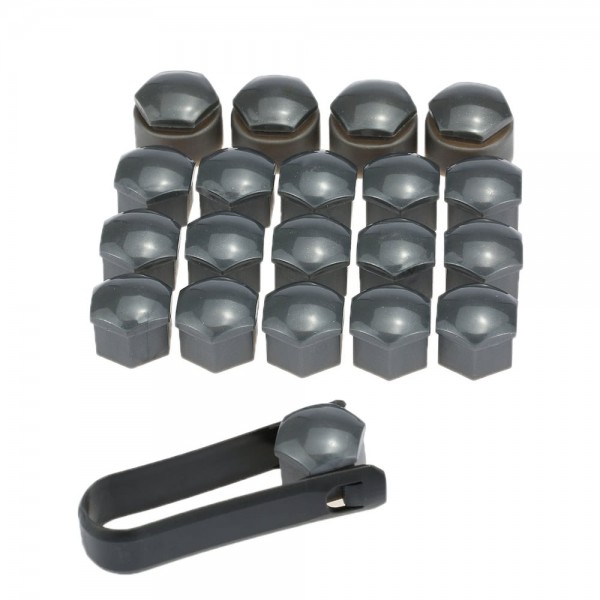 Set of 16+4pcs Universal 17mm Car Wheel Nut Bolt Covers Locking Caps