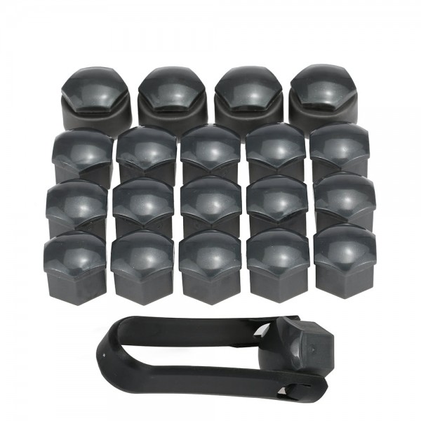 Set of 16+4pcs Universal 17mm Car Wheel Nut Bolt Covers Locking Caps