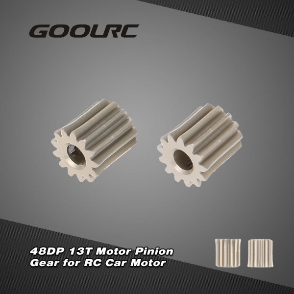 GoolRC 2Pcs 48DP 3.175mm 13T Motor Pinion Gear for RC Car Brushed Brushless Motor