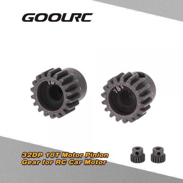 GoolRC 2Pcs 48DP 3.175mm 13T Motor Pinion Gear for RC Car Brushed Brushless Motor