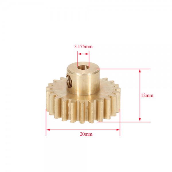 11173 3.175mm 23T Motor Gear for 1/10 HSP 4WD RC Car